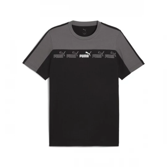 Foto van product PUMA Shirt 'Around The Block' donkergrijs / zwart / wit