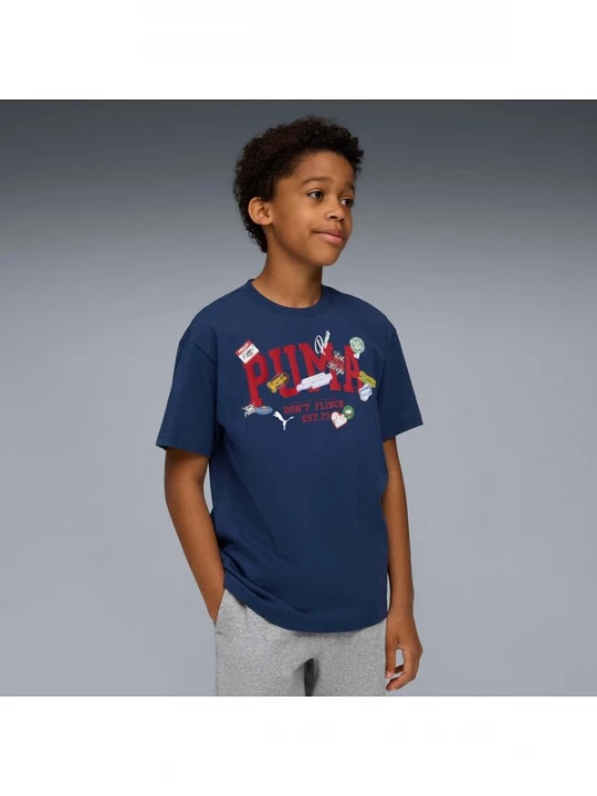 Foto van product PUMA Shirt blauw / rood / wit