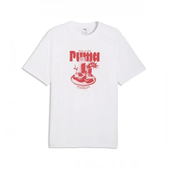 Foto van product PUMA Shirt 'Breakfast' rood / wit