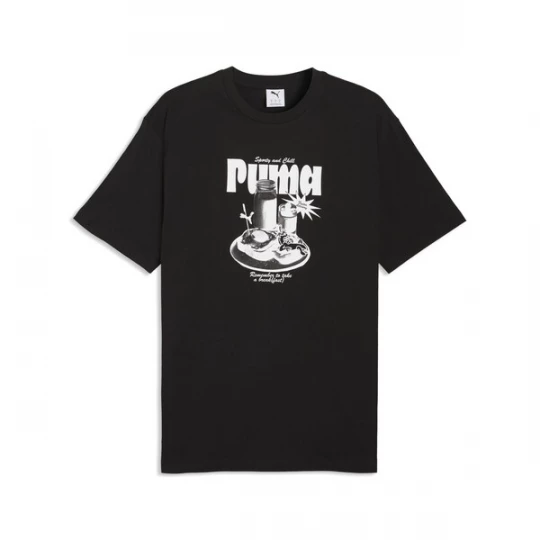 Foto van product PUMA Shirt 'Breakfast' zwart / wit