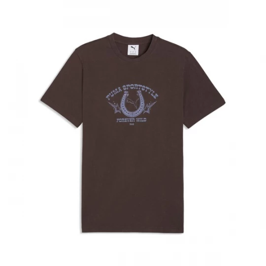 Foto van product PUMA Shirt chocoladebruin / grijs