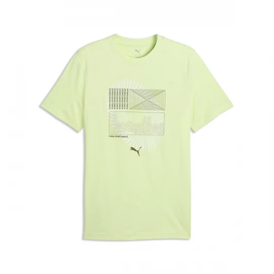 Foto van product PUMA Shirt 'Circular' lichtgroen / zwart / wit