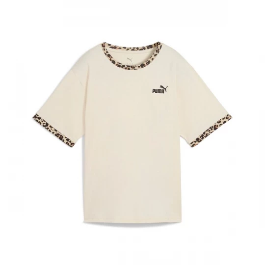 Foto van product PUMA Shirt 'Essentials' ecru / bruin / zwart