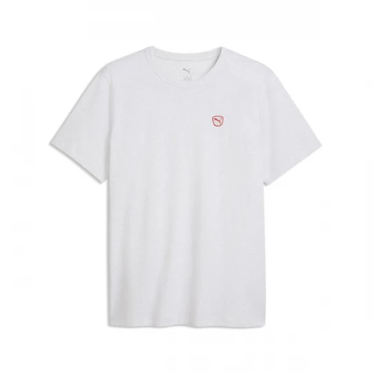 Foto van product PUMA Shirt 'Essentials Elevated' bloedrood / wit
