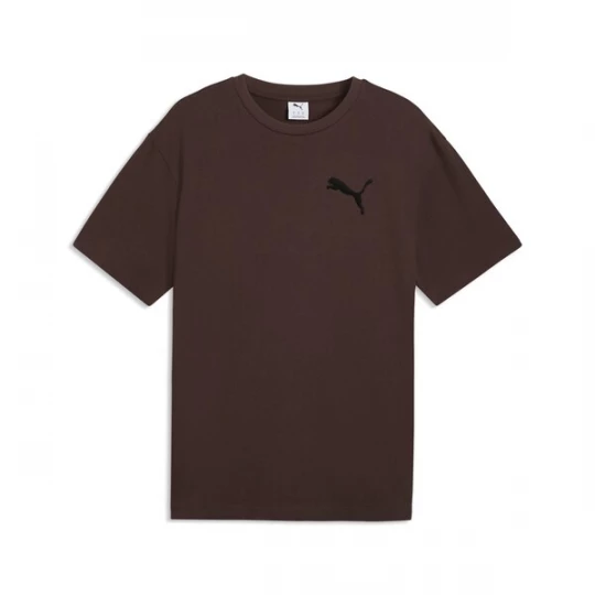 Foto van product PUMA Shirt 'Essentials Elevated' chocoladebruin / zwart