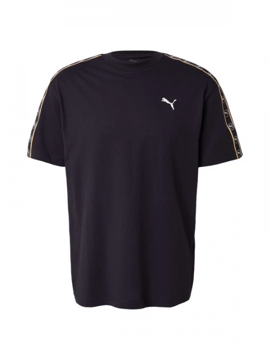 Foto van product PUMA Shirt 'Essentials Elevated' geel / zwart / wit