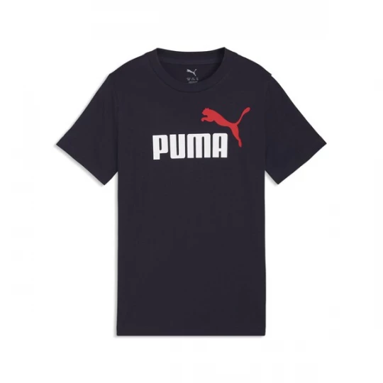 Foto van product PUMA Shirt 'Essentials No.1' navy / donkerrood / wit