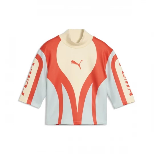 Foto van product PUMA Shirt 'Future.Archive' sand / lichtblauw / oranje