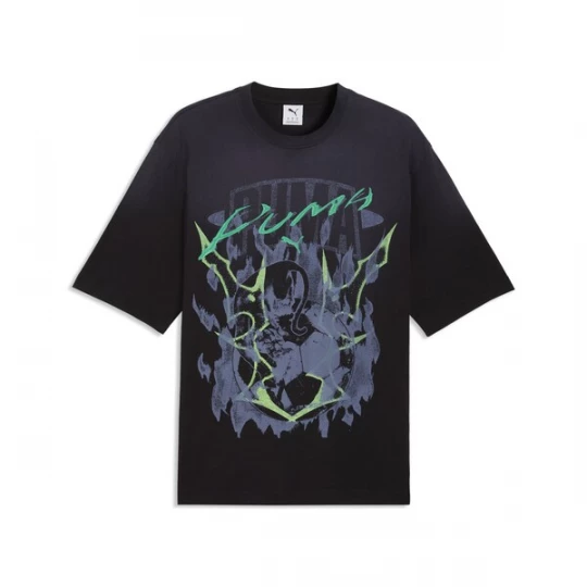 Foto van product PUMA Shirt geel / grijs / groen / zwart