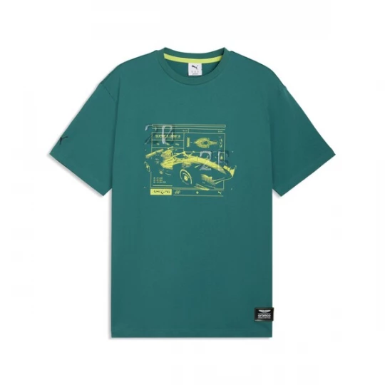 Foto van product PUMA Shirt geel / smaragd / zwart