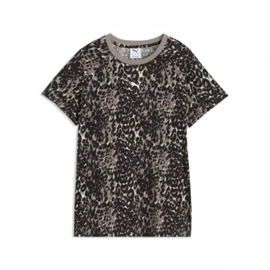 Foto van product PUMA Shirt 'Graphics' lichtbeige / donkerbeige / zwart