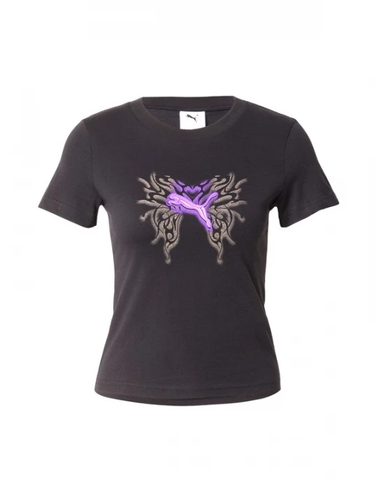 Foto van product PUMA Shirt grijs / lila / zwart