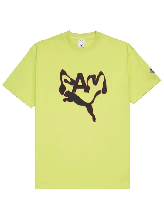Foto van product PUMA Shirt limoen / rood / zwart