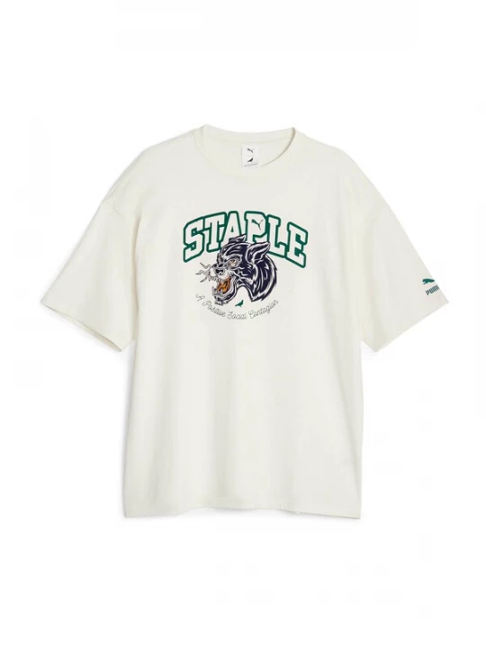 Foto van product PUMA Shirt 'Puma X Staple' lichtbruin / groen / zwart / wolwit