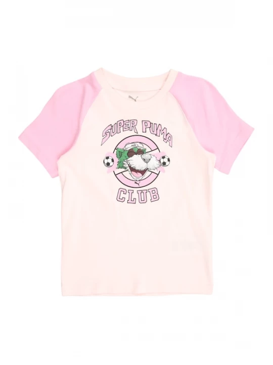Foto van product PUMA Shirt 'SUPER' rosé / lichtroze / zwart / wit