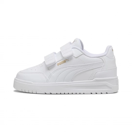 Foto van product PUMA Shuffle Downtown lage sneakers, Wit / Goud