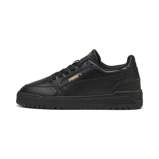 Foto van product PUMA Shuffle Downtown uniseks sneakers, Zwart / Goud