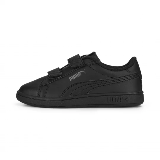 Foto van product PUMA Smash 3.0 leren V sneakers, Zwart / Grijs