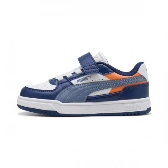 Foto van product PUMA Sneakers 'Caven III' donkerblauw / basaltgrijs / oranje / wit