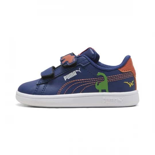 Foto van product PUMA Sneakers 'Smash 3.0 Dino' donkerbruin / limoen