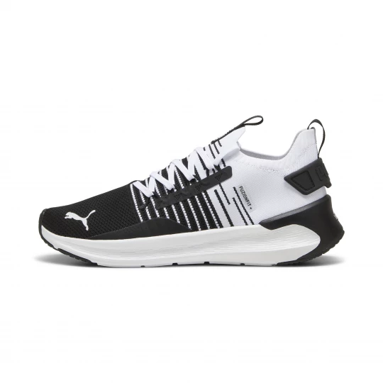 Foto van product PUMA SOFTRIDE Symmetry Fuzion hardloopschoenen unisex voor Heren, Zwart / Grijs / Wit