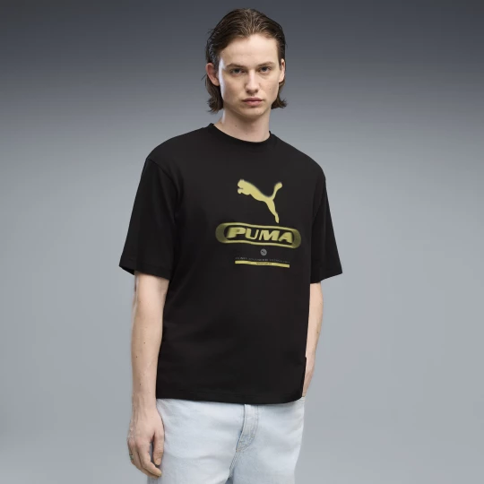 Foto van product PUMA Sport Boxy Street Graphic T-shirt voor Heren, Zwart