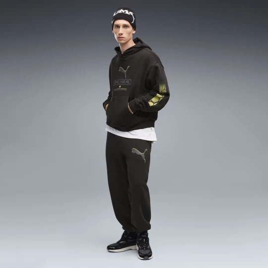 Foto van product PUMA Sport Relaxed Street Graphic Fleece sweatpant voor Heren, Zwart