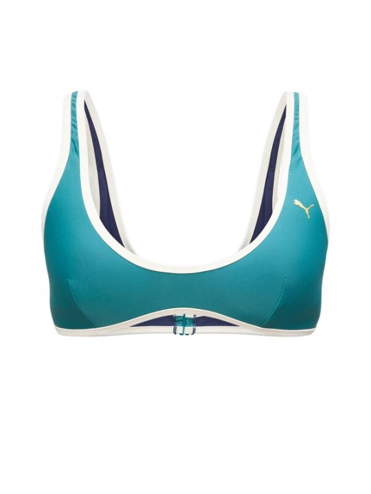 Foto van product PUMA Sportbikinitop cyaan blauw / wit