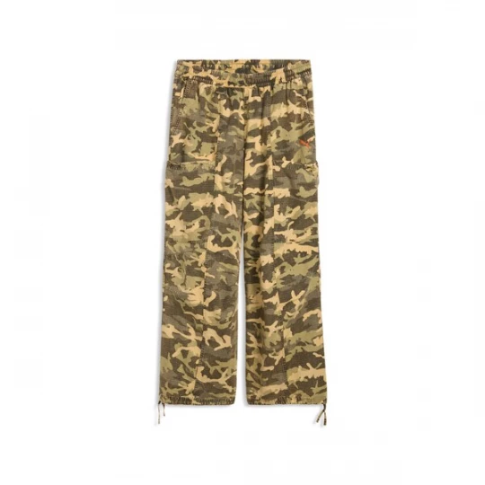 Foto van product PUMA Sportbroek beige / cappuccino / olijfgroen