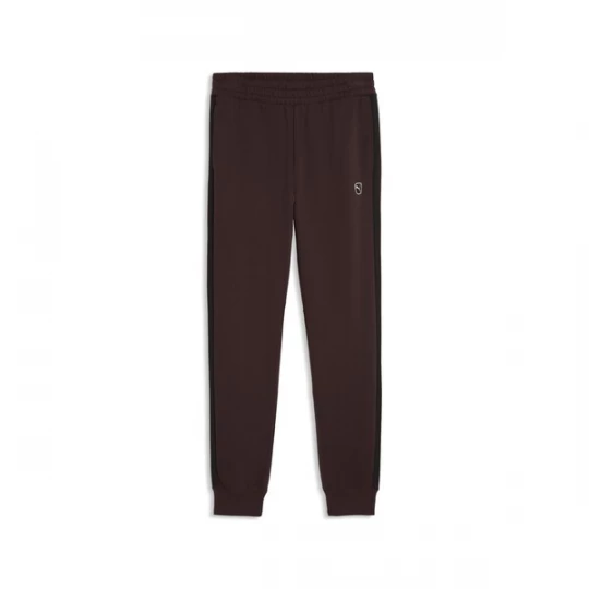 Foto van product PUMA Sportbroek 'Essentials Elevated' chocoladebruin / wit