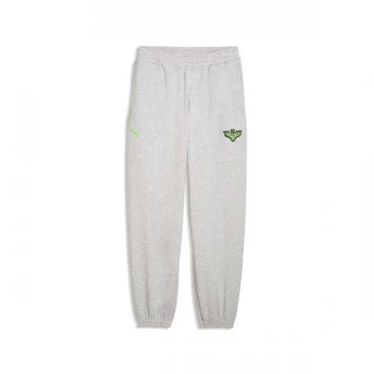 Foto van product PUMA Sportbroek 'LaMelo' lichtgrijs / lichtgroen / zwart