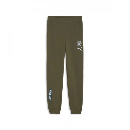 Foto van product PUMA Sportbroek 'Manchester City' olijfgroen / wit