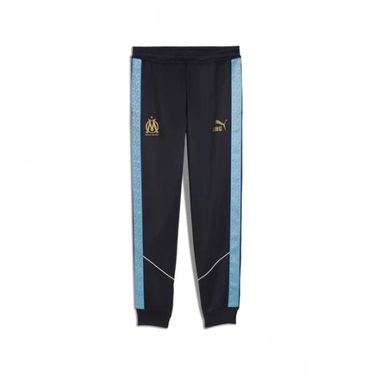 Foto van product PUMA Sportbroek 'Olympique de Marseille King Anthem' azuur / goudgeel / zwart / wit