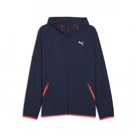 Foto van product PUMA Sportjas 'PWRTRAIN' navy / oranjerood / wit