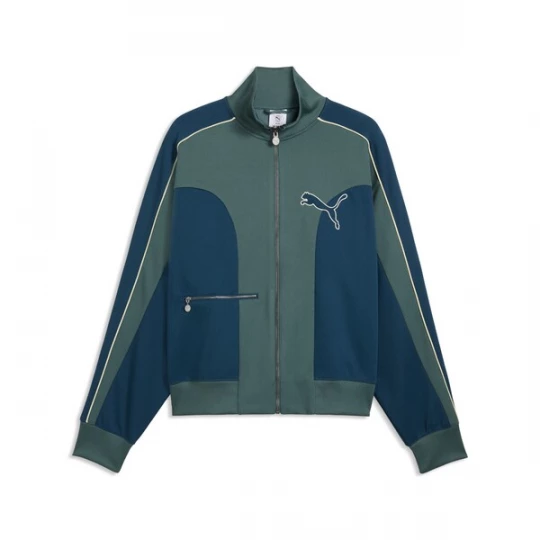 Foto van product PUMA Sportjas 'T7 Love Of The Cat' groen / petrol / zwart