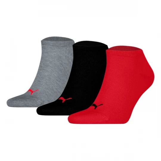Foto van product PUMA Sportsokken grijs / bloedrood / zwart