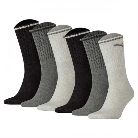 Foto van product PUMA Sportsokken grijs / zwart / wit