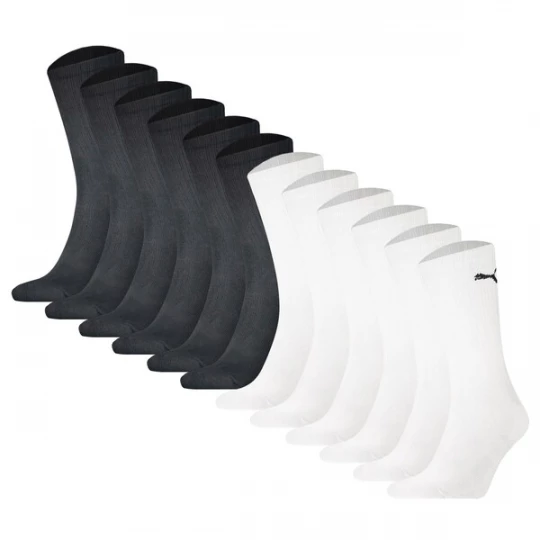 Foto van product PUMA Sportsokken zwart / wit