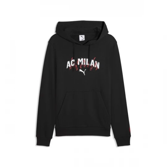 Foto van product PUMA Sportsweatshirt 'AC Milan' roestbruin / zwart / wit