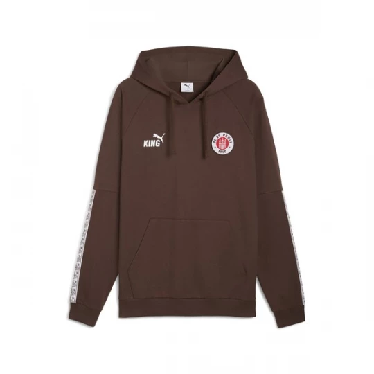 Foto van product PUMA Sportsweatshirt 'FC St. Pauli King' bruin / rood / wit