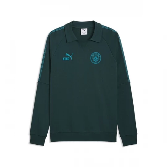 Foto van product PUMA Sportsweatshirt 'Manchester City King Drill Crew' blauw / donkergroen