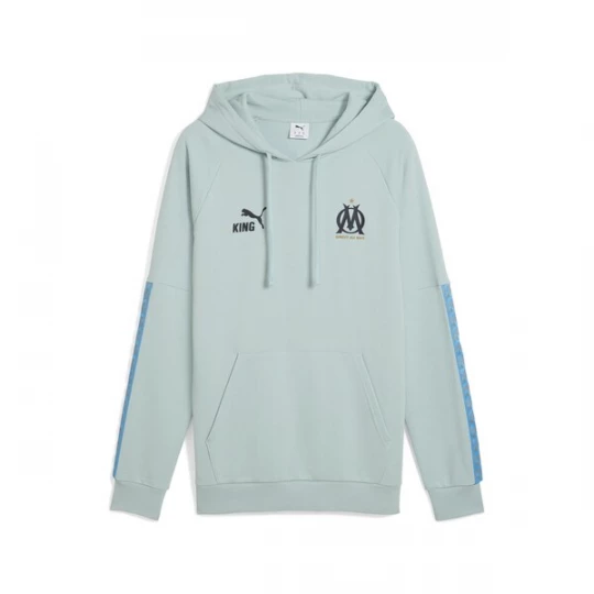 Foto van product PUMA Sportsweatshirt 'Olympique de Marseille King' royal blue / koningsblauw / antraciet / mintgroen / zwart