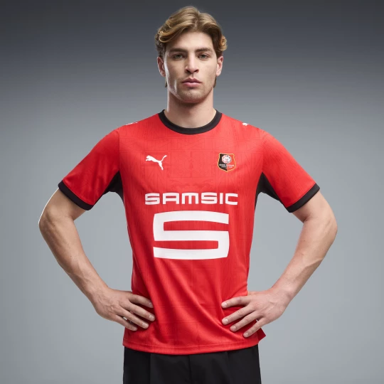 Foto van product PUMA Stade Rennais 26 / 27 thuisshirt voor Heren, Zwart / Rood