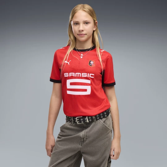 Foto van product PUMA Stade Rennais 26 / 27 thuisshirt, Zwart / Rood