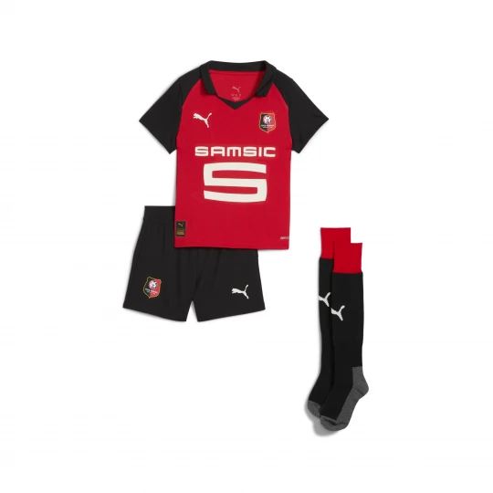 Foto van product PUMA Stade Rennais FC 25 / 26 mini-thuistenue, Zwart / Rood