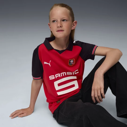 Foto van product PUMA Stade Rennais FC 25 / 26 thuisshirt, Zwart / Rood