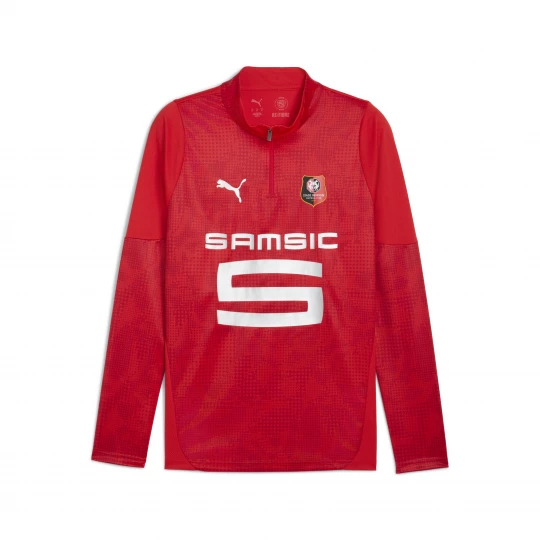 Foto van product PUMA Stade Rennais FC trainingstop met kwartrits voor Heren, Rood / Zilver