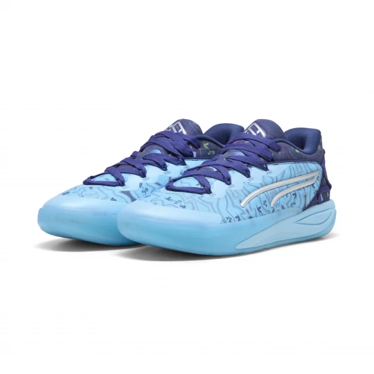 Foto van product PUMA Stewie 4 Most Wanted basketbalschoenen voor Dames, Blauw / Zilver