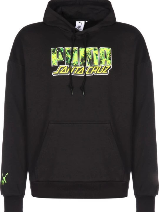 Foto van product PUMA Sweatshirt 'Puma x Santa Cruz' geel / grijs / groen / zwart