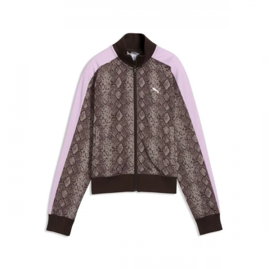 Foto van product PUMA Sweatvest 'T7' beige / chocoladebruin / lavendel / zwart